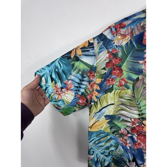 Father’s Daughter Amber Island Shirt In Palm Hawaiian Colorful Boxy Revolve SZ S - Picture 2 of 7